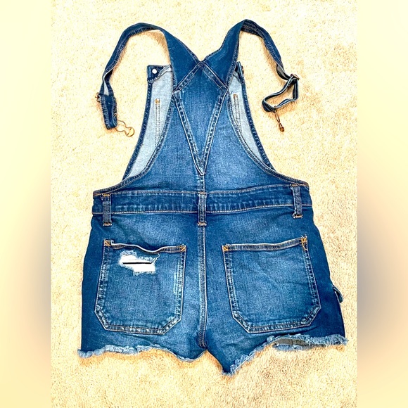 NO Boundaries Jr. XS Overall Jean Shorts - Picture 3 of 4